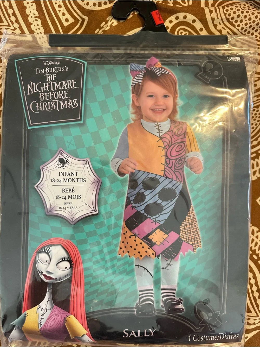 Disney Sally Infant Halloween Costume — Multicolor Patchwork Dress